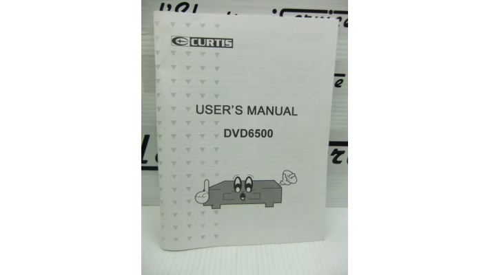 Curtis DVD6500 user's manual